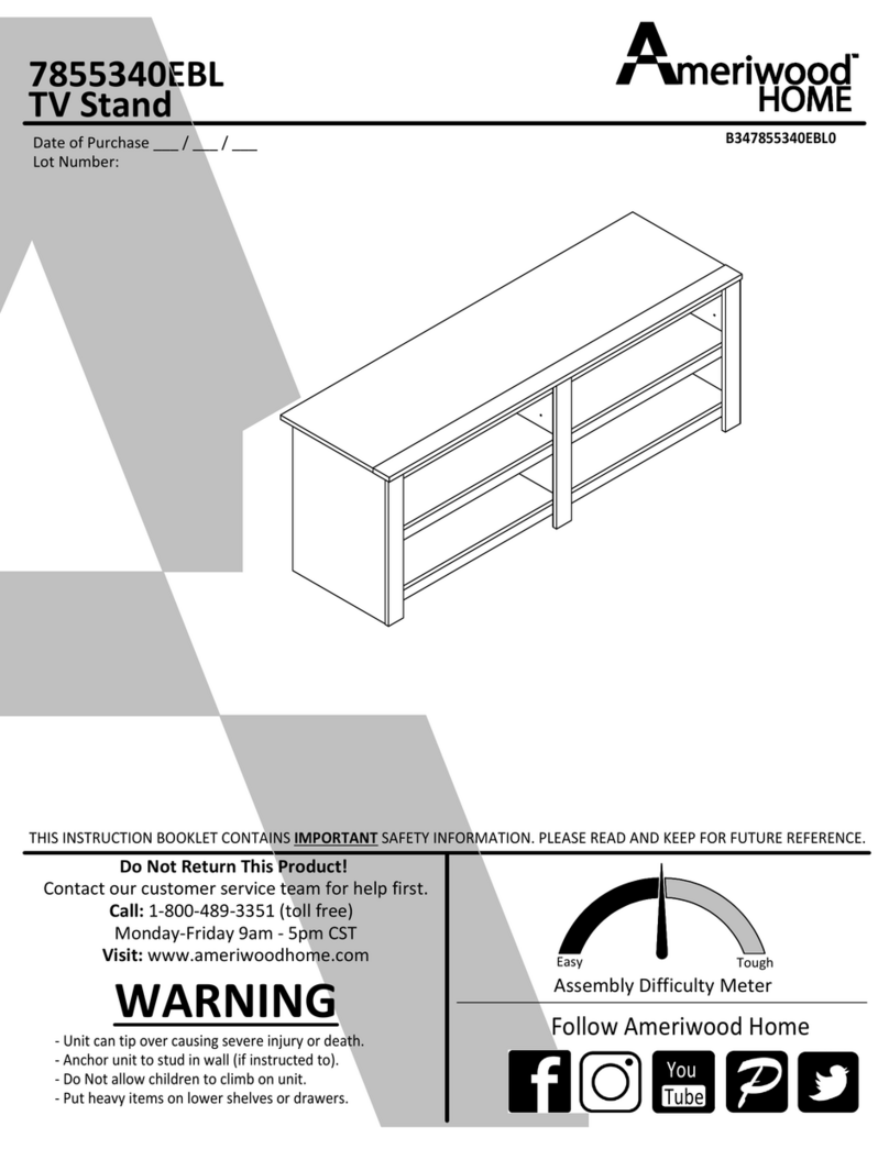 Ameriwood HOME 7855340EBL User manual