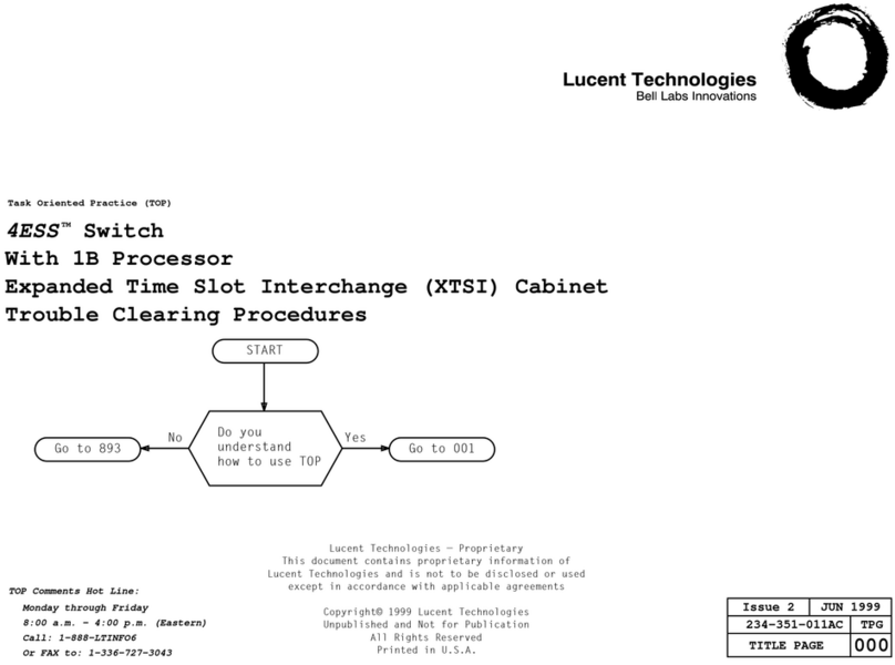 Lucent Technologies 4ESS User manual