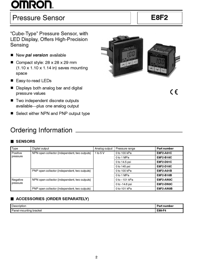 Omron E8F2 - User manual Omron E8F2 - User manual