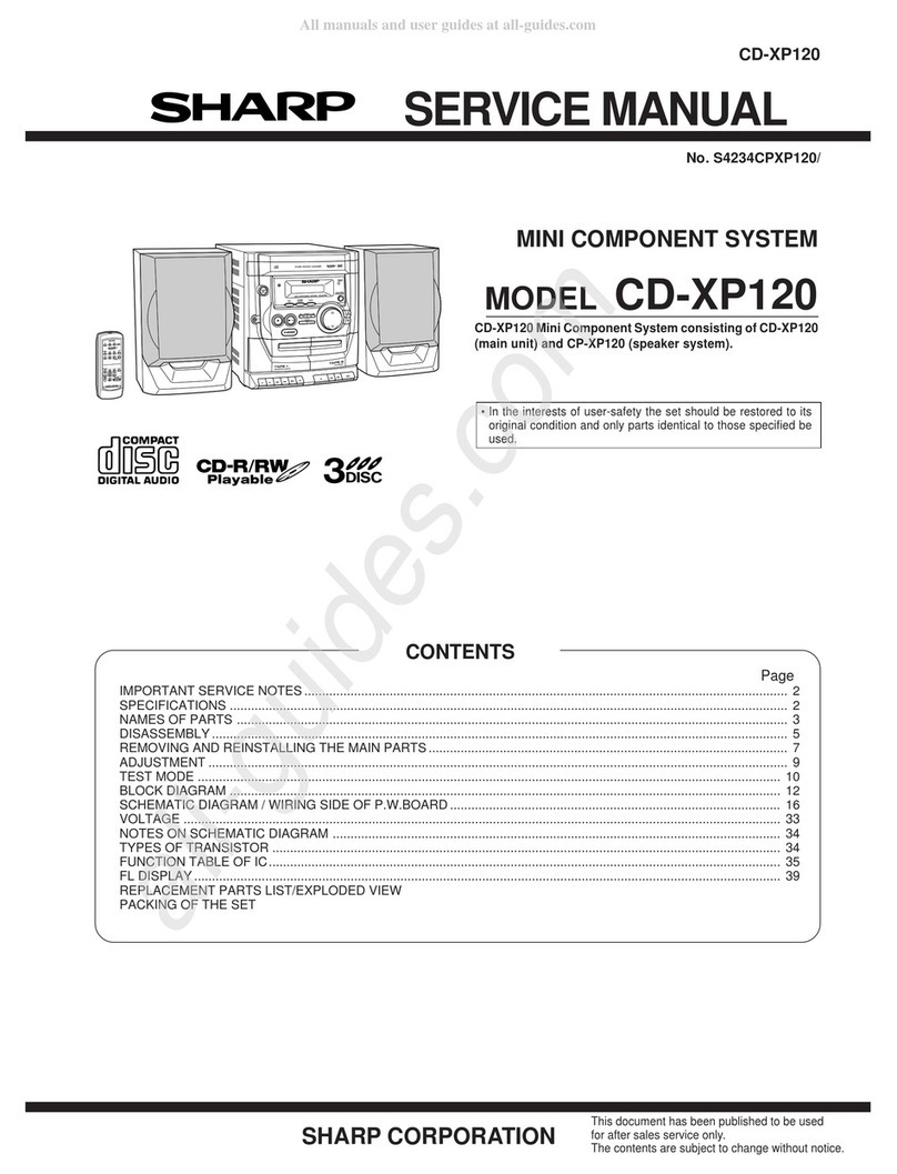 Sharp CD-XP120 User manual