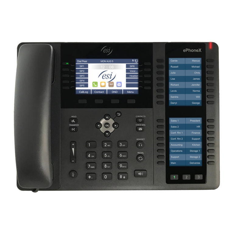 ESI ePhoneX eSIP Evolution Series User manual