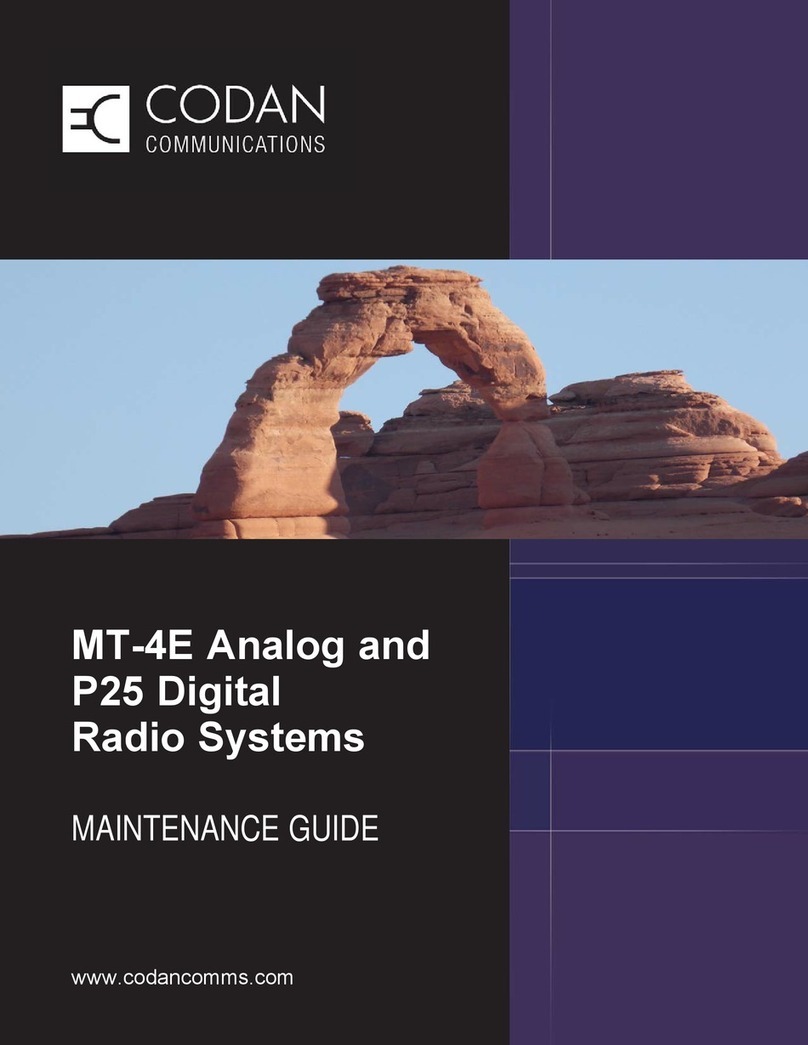 Codan MT-4E Operating manual