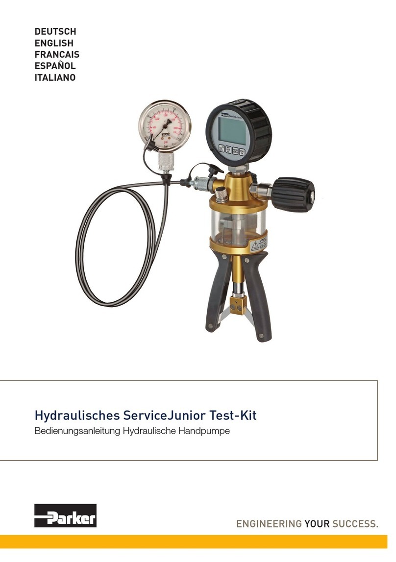 Parker ServiceJunior Test Kit User manual