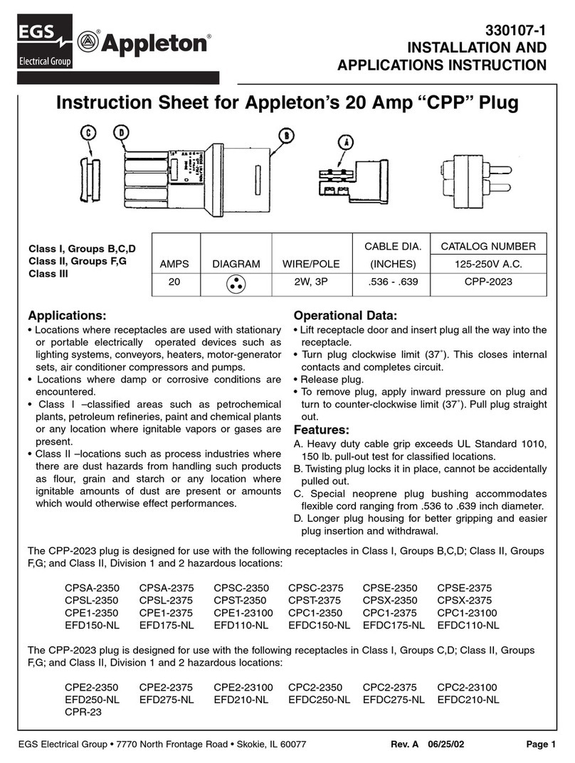 EGS Appleton CPP-2023 User guide