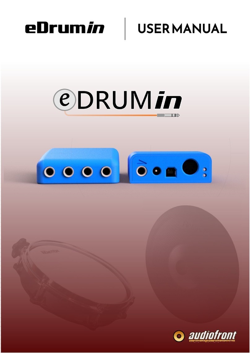 Audiofront eDRUMin User manual