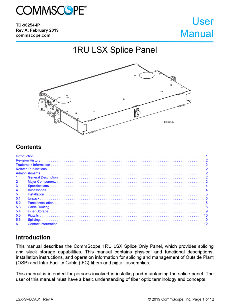 CommScope LSX User manual