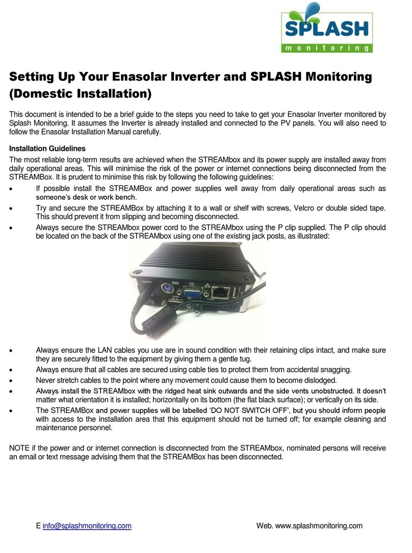 Splash STREAMBox User instructions