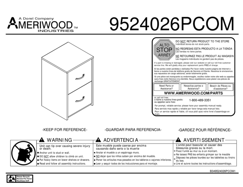 Ameriwood 9524026PCOM User manual