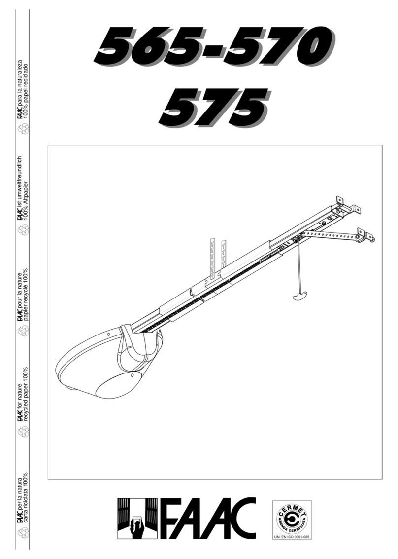FAAC 565 User manual