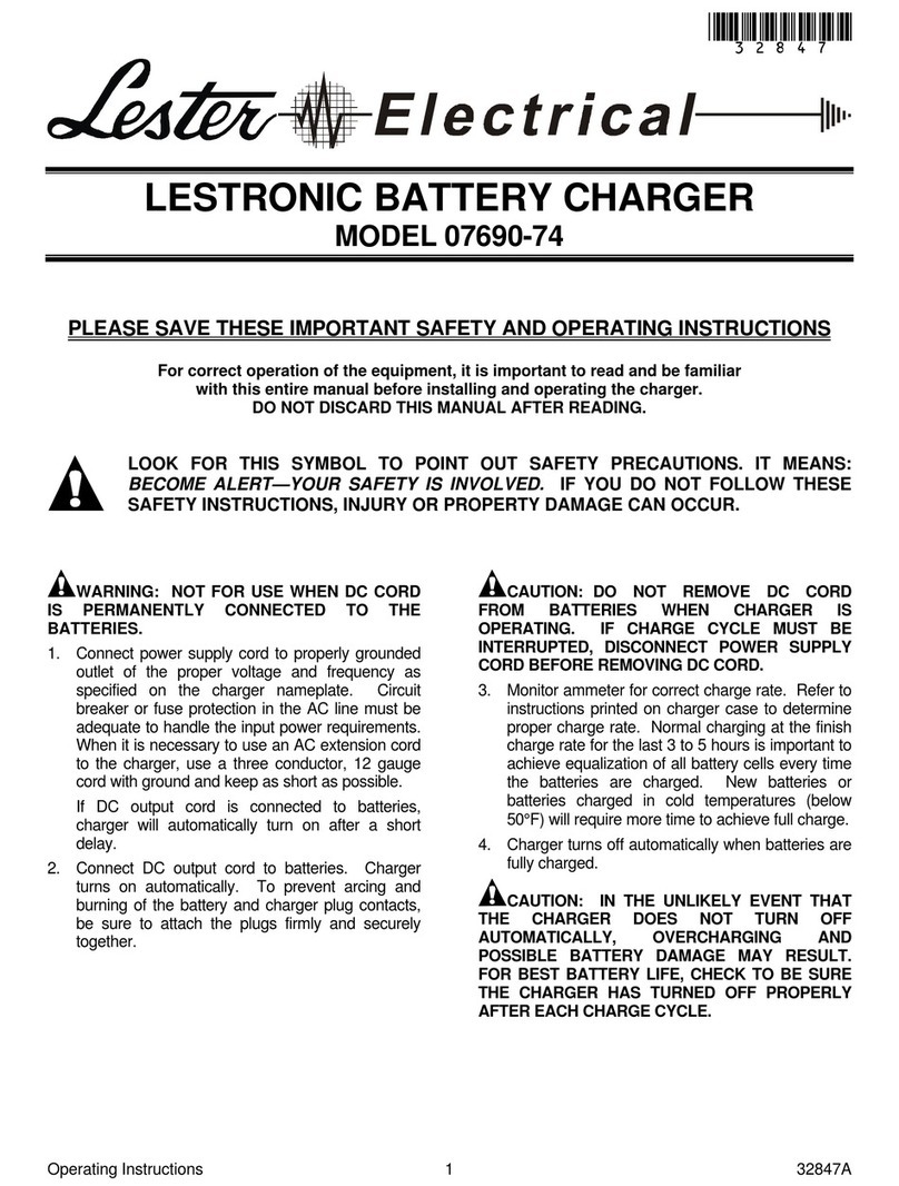 Lester Lestronic II 07690-74 Maintenance and service guide