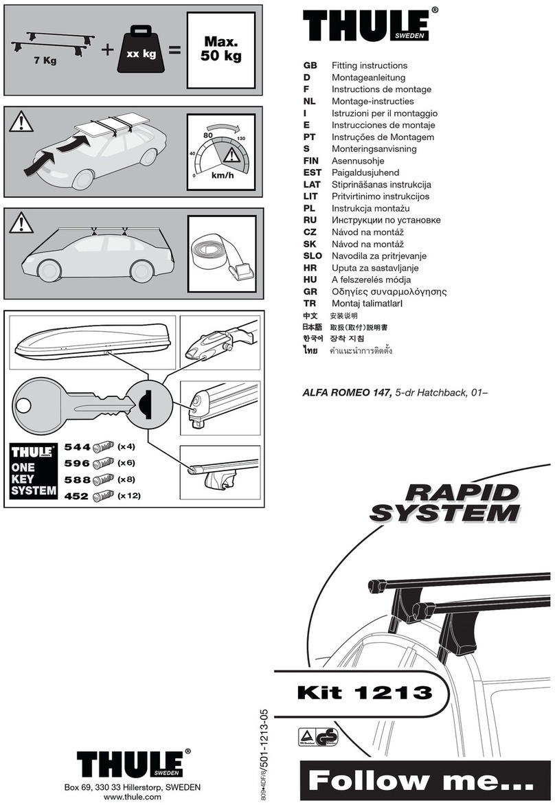 Thule RAPID SYSTEM 1213 User manual