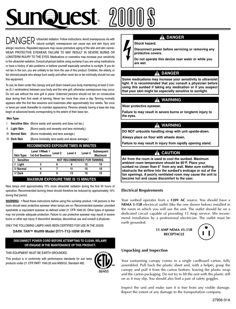 Sunquest 2000S User manual