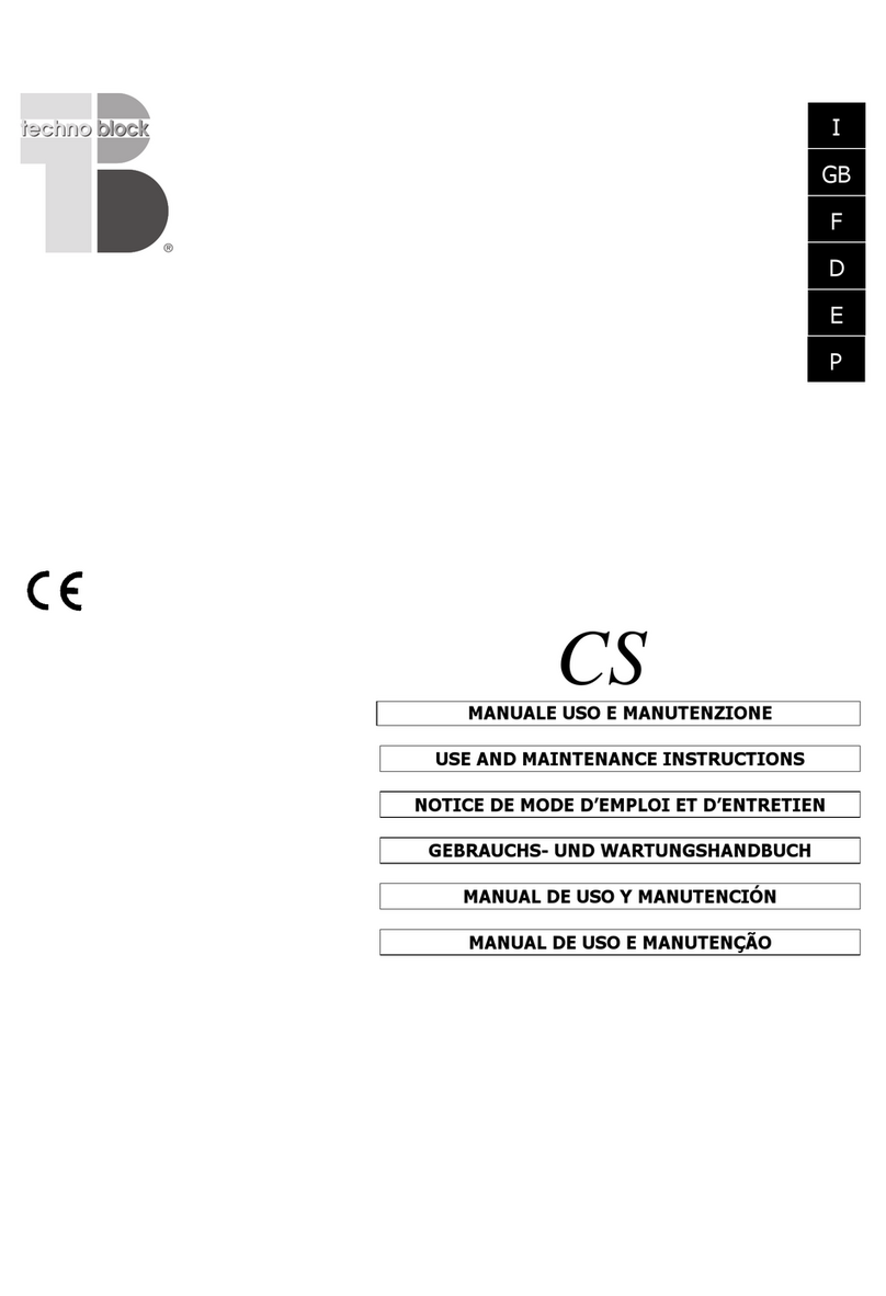 Techno Block CS Operation instructions