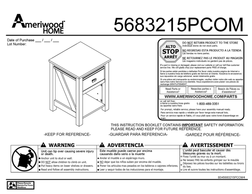 Ameriwood HOME 5683215PCOM User manual Ameriwood HOME 5683215PCOM User manual