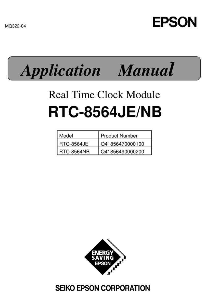 Epson RTC-8564JE Instructions for use