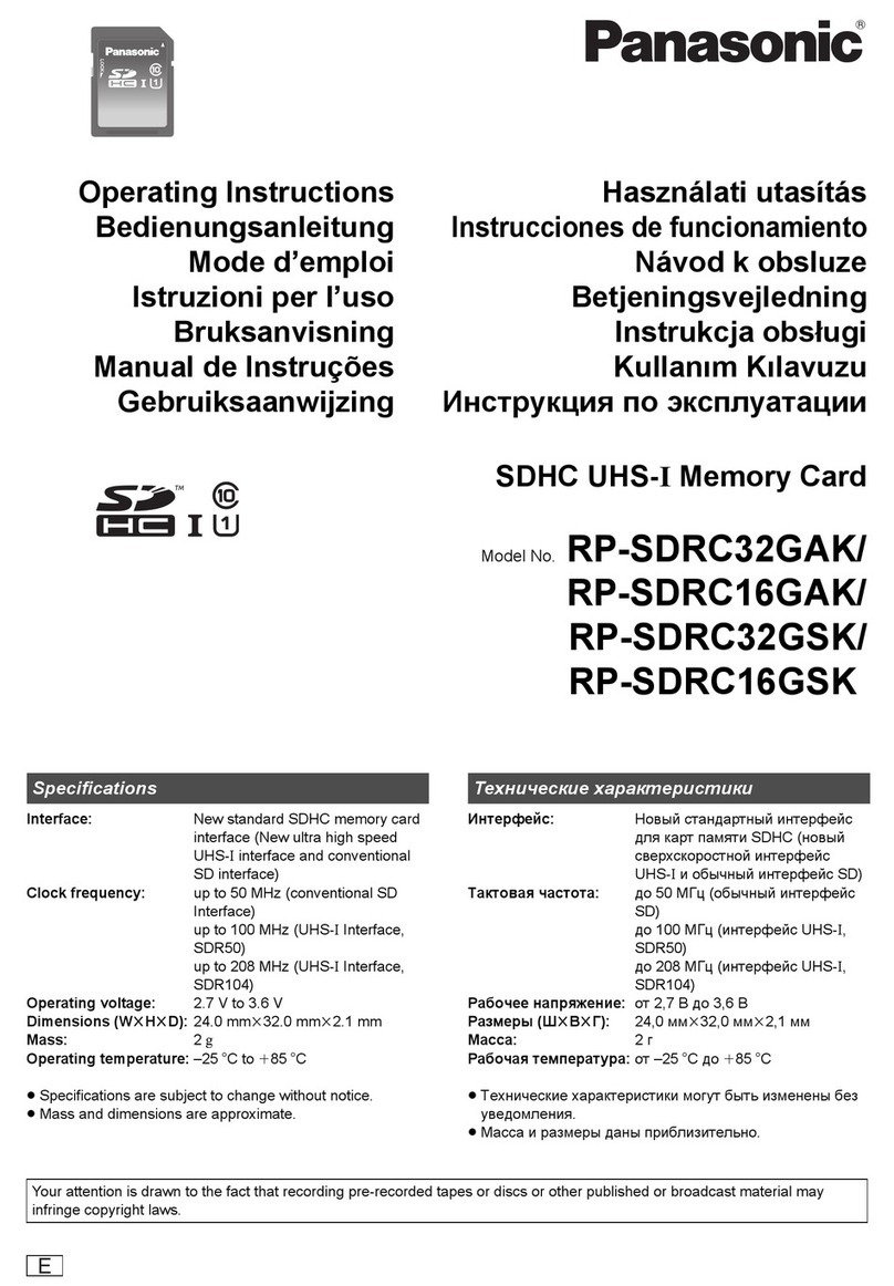Panasonic RP-SDRC32GAK User manual