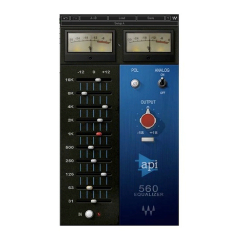 Waves API 560 User manual