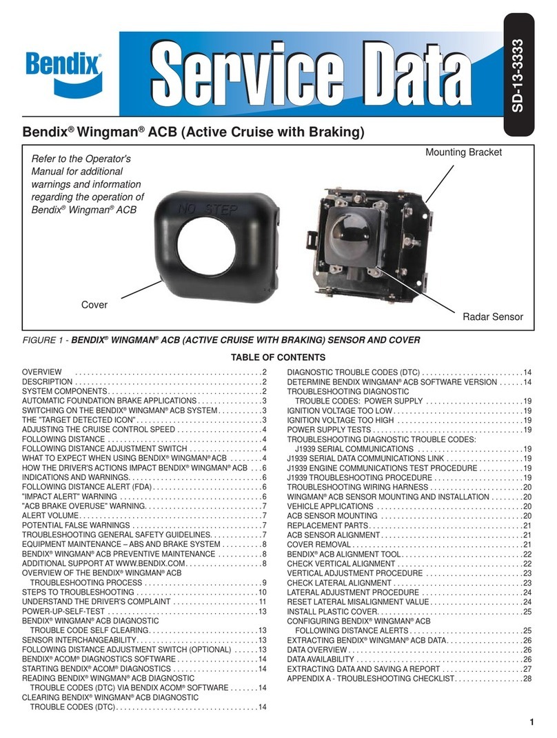 BENDIX Bendix Wingman ACB Mounting instructions