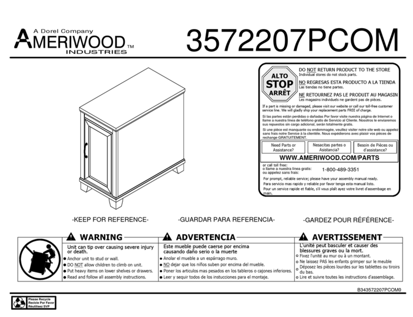 Dorel Ameriwood Industries 3572207PCOM User manual