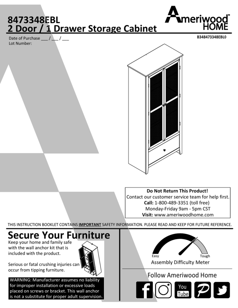 Ameriwood HOME 8473348EBL User manual