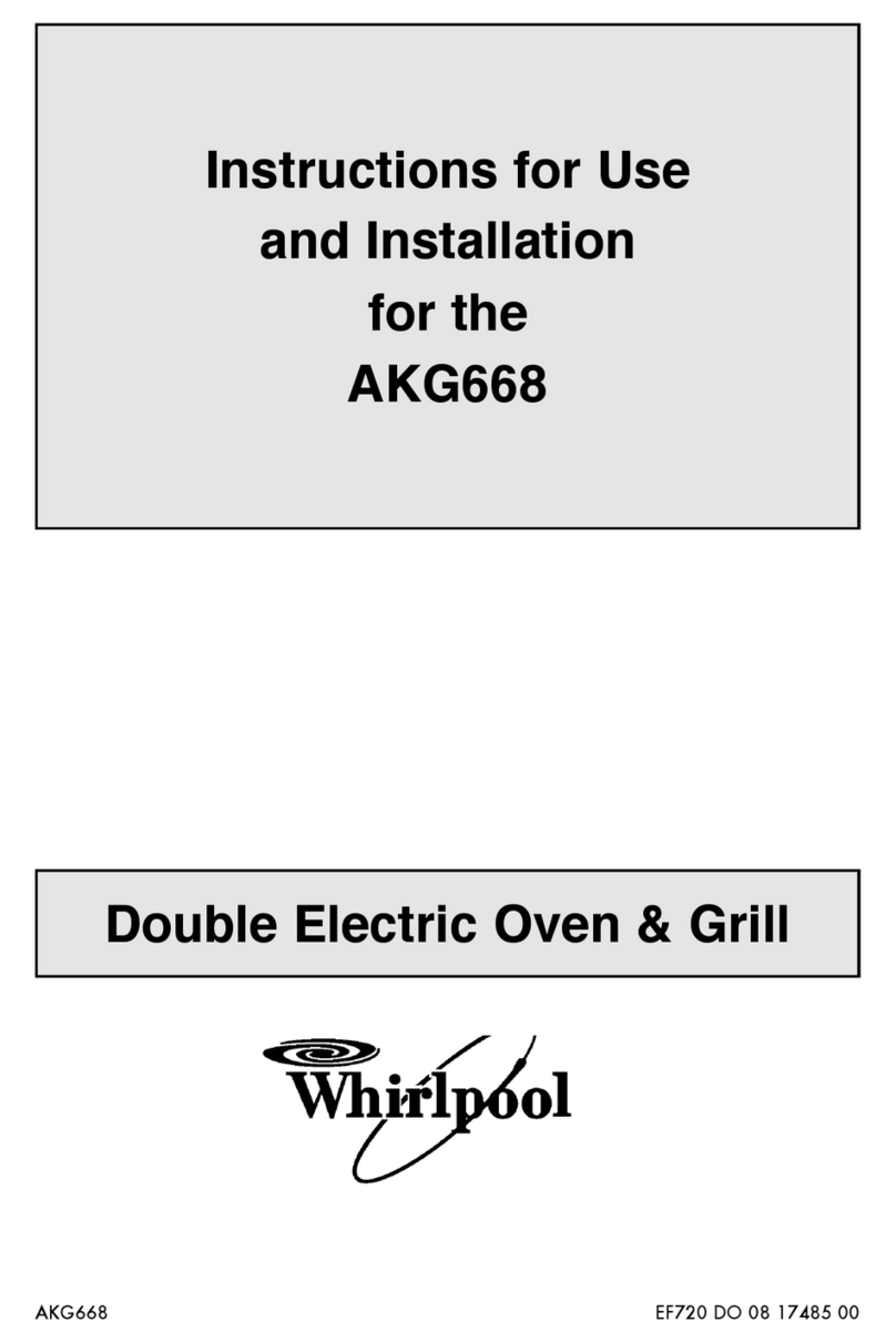 Whirlpool AKG668 Operation manual