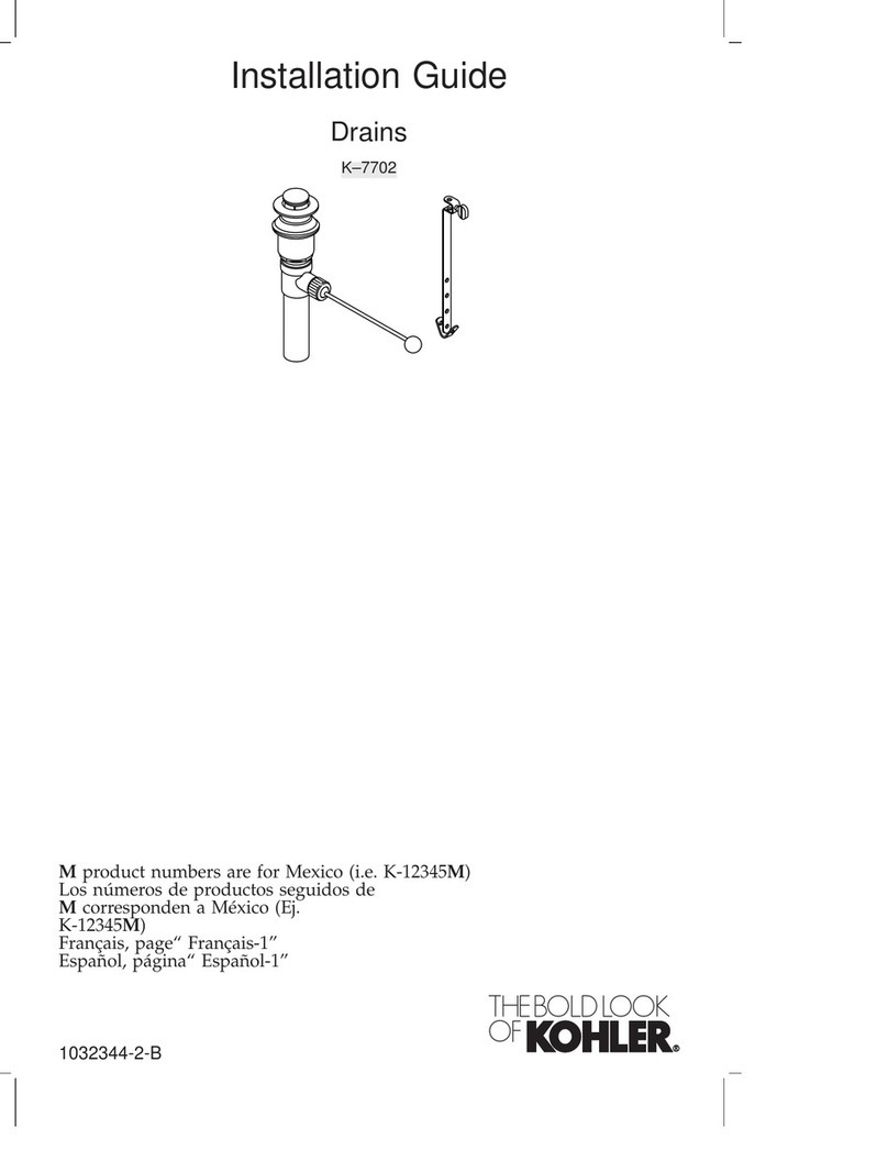 Kohler K-7702 User manual
