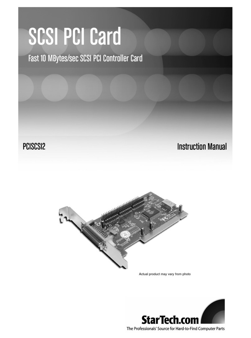 StarTech.com PCISCSI2 User manual