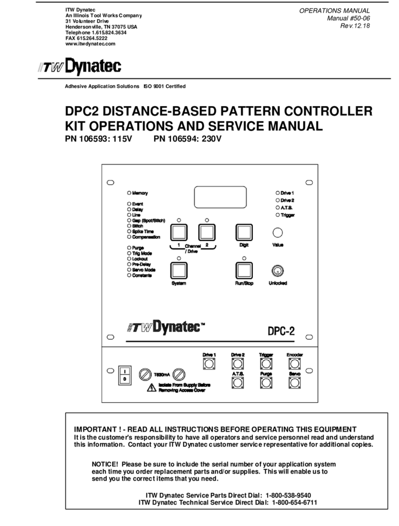 ITW Dynatec DPC2 Operation manual ITW Dynatec DPC2 Operation manual