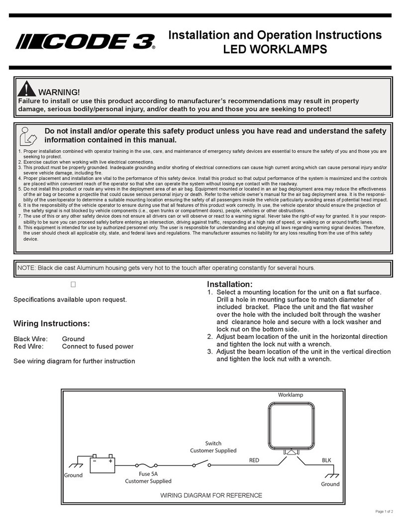 Code 3 CW4020 User manual Code 3 CW4020 User manual