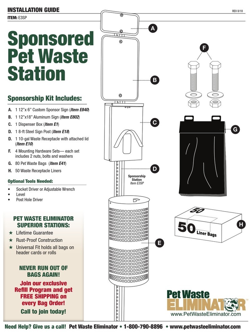 Pet Waste Eliminator E3SP User manual