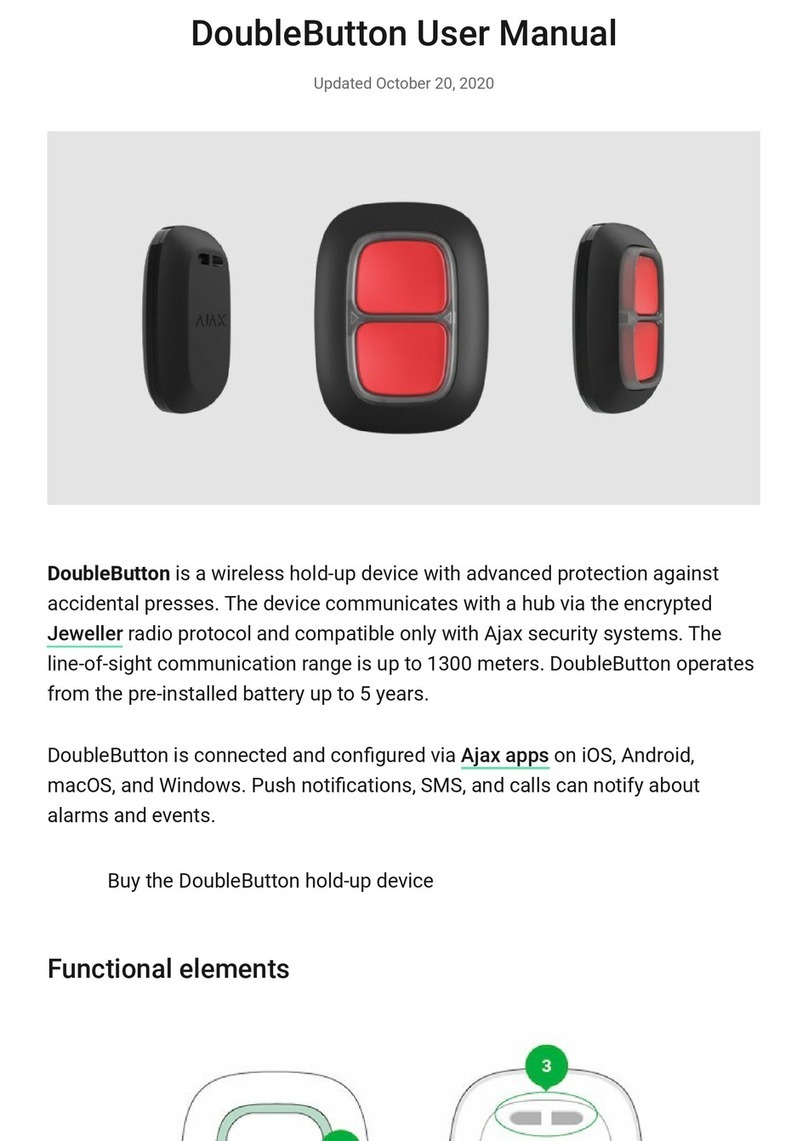 AJAX DoubleButton user manual