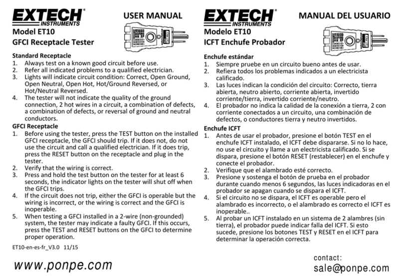 Extech Instruments FT10 User manual