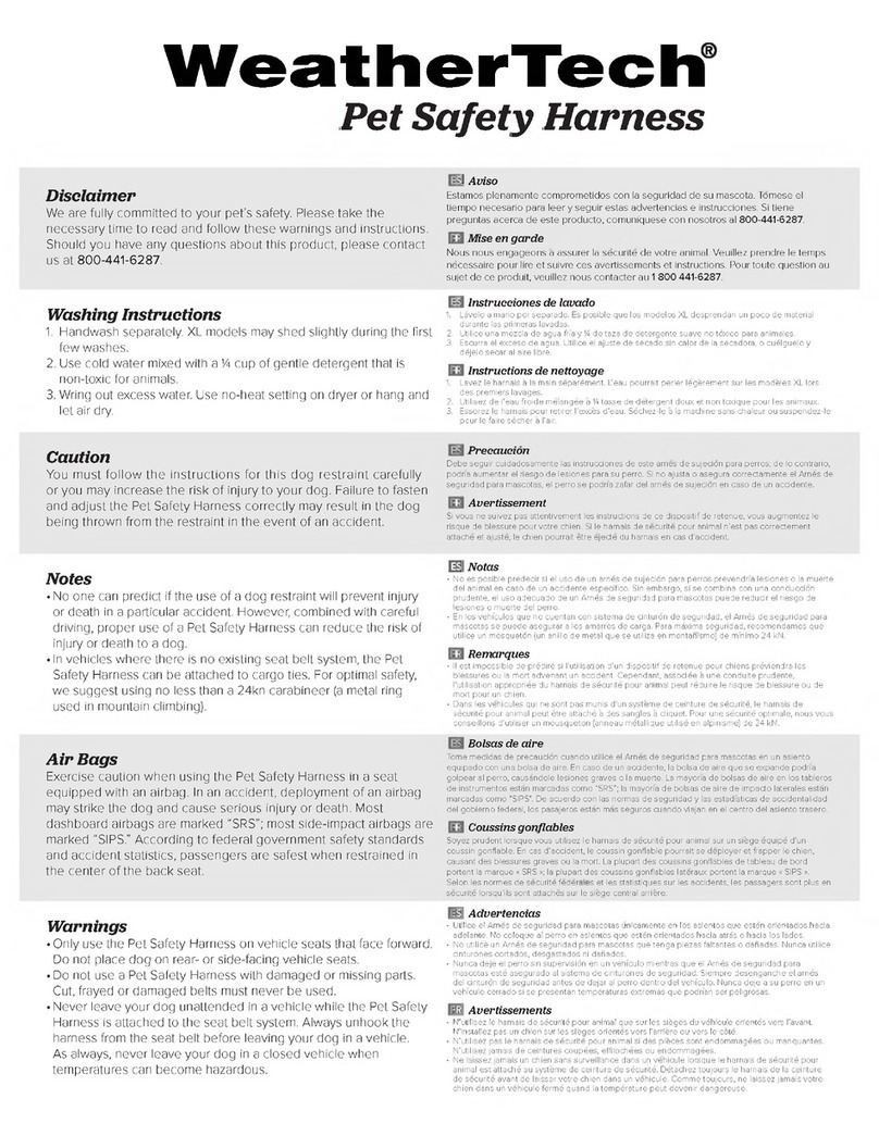 WeatherTech 84PH1318BK User manual
