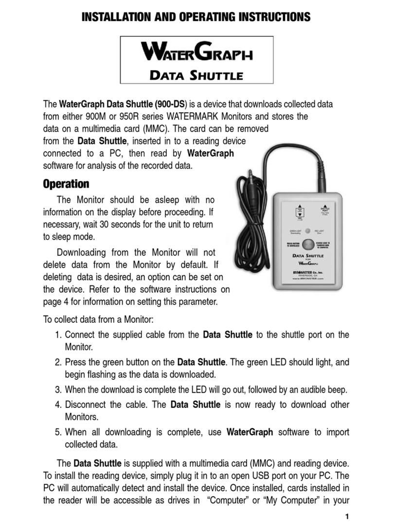 IRROMETER WaterGraph Data Shuttle User manual