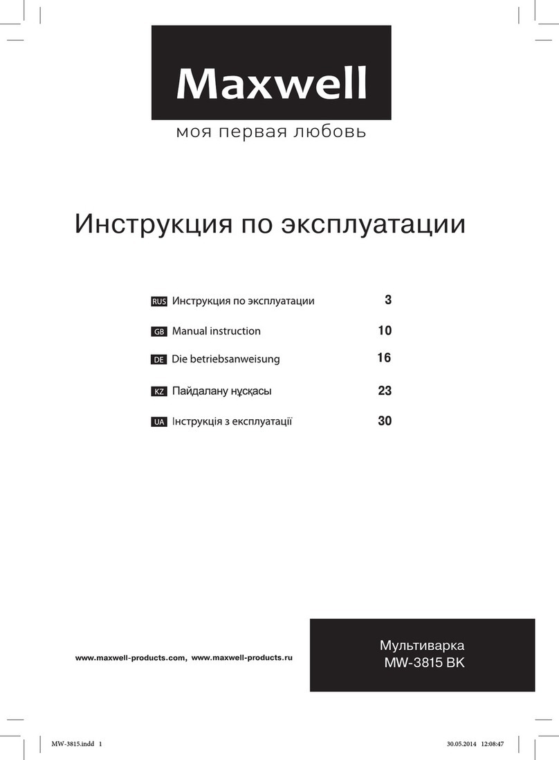 Maxwell MW-3815 BK User manual