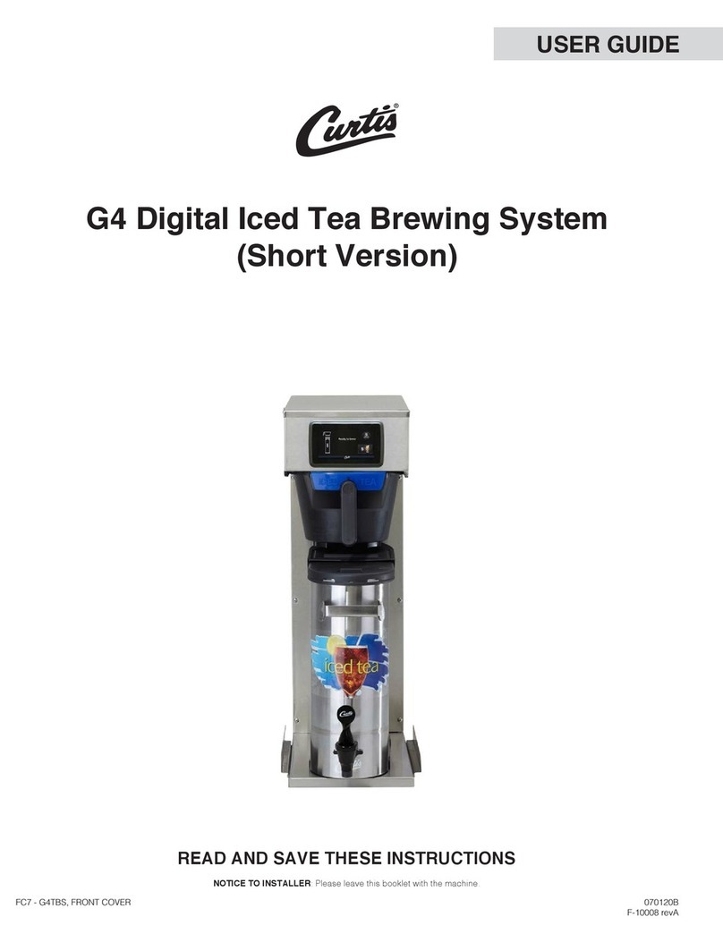 Curtis G4TBS User manual