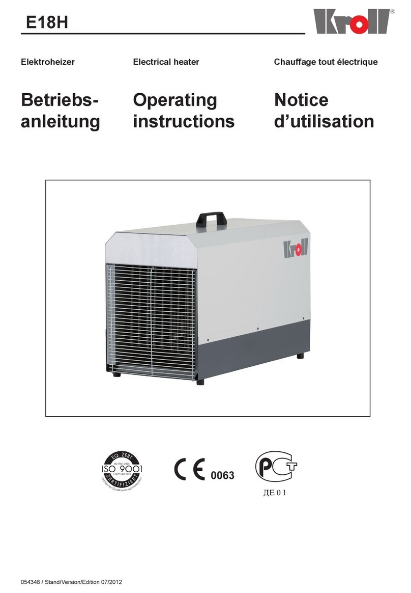 Kroll E18H User manual