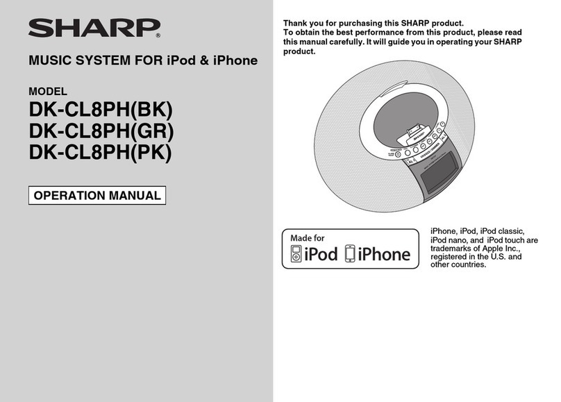 Sharp DK-CL8PHBK Operation manual