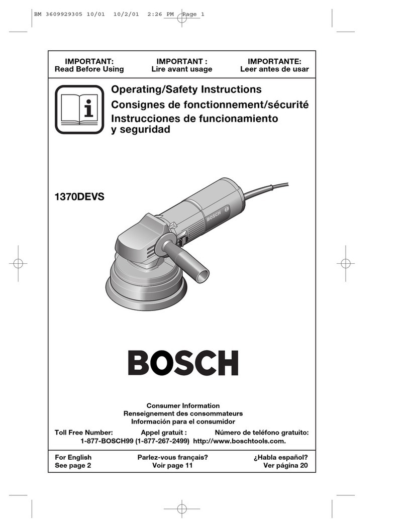 Bosch 1370DEVS Assembly instructions