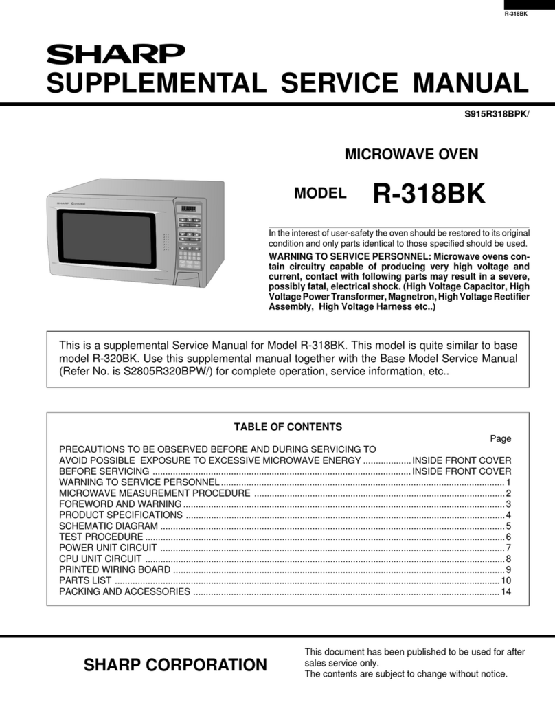 Sharp R-318BK User manual