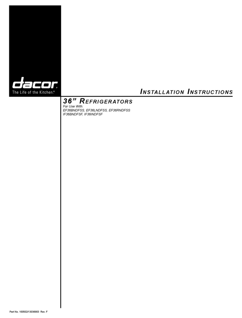 Dacor EF36BNDFSS User manual