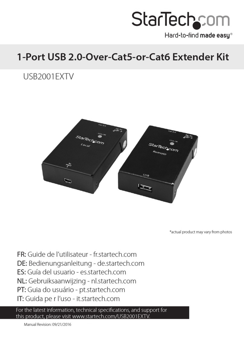 StarTech.com 8STUSB2001EXTV User manual