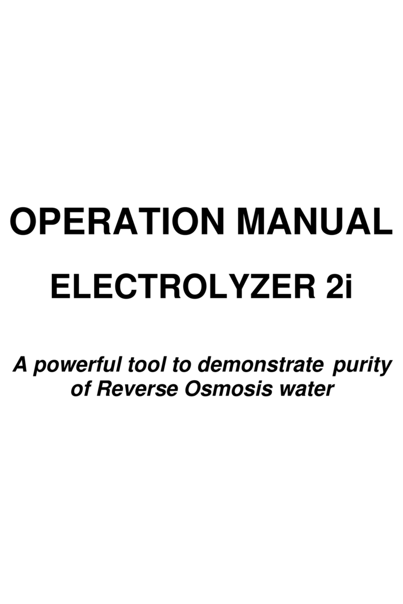 Trans instruments ELECTROLYZER User manual Trans instruments ELECTROLYZER User manual