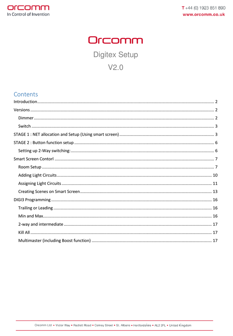 Orcomm DIGITEX User manual
