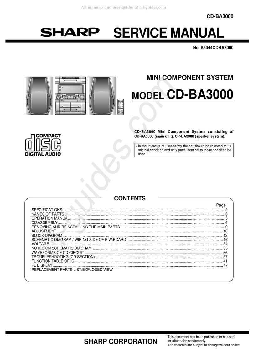 Sharp CD-BA3000 User manual