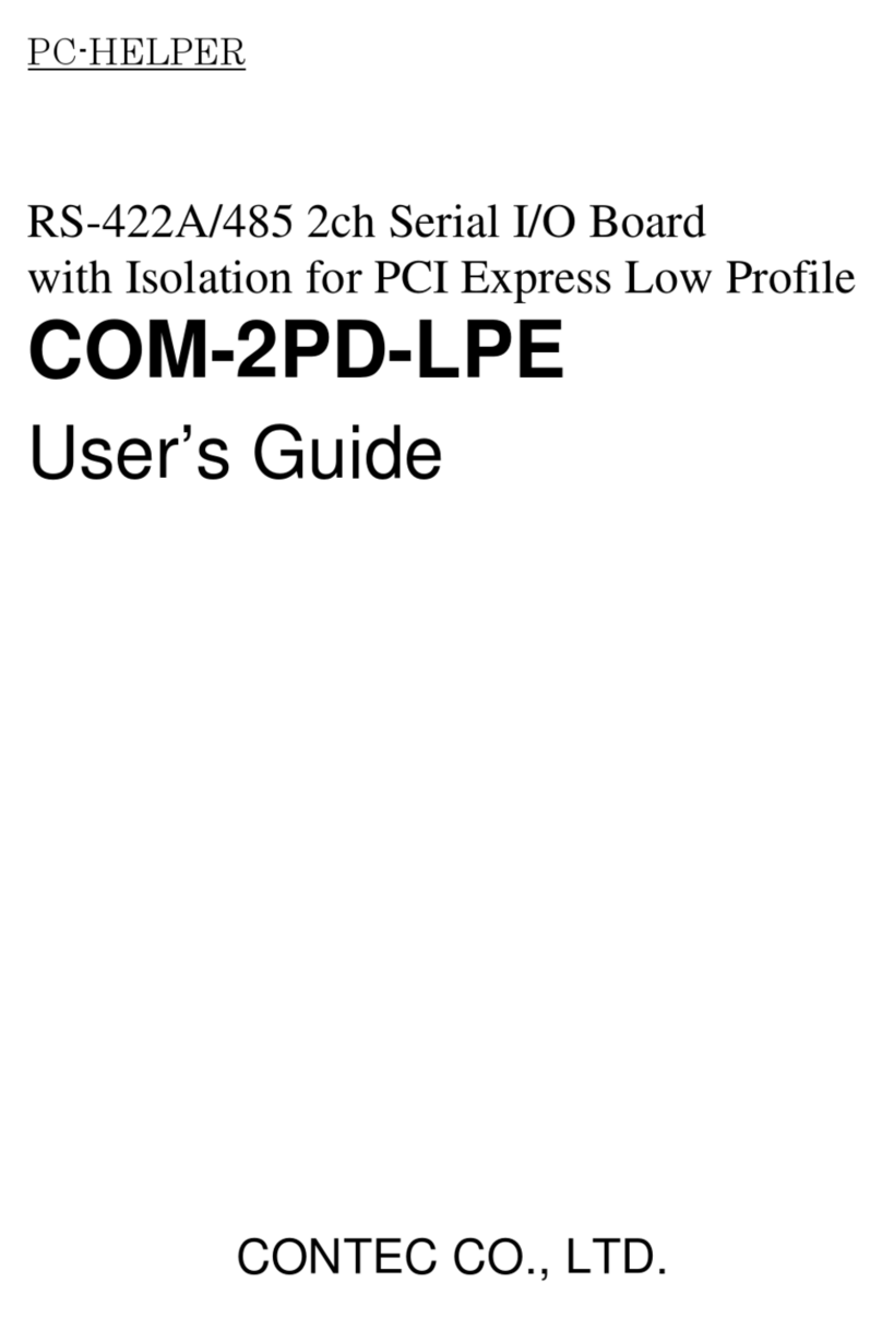 Contec COM-2PD-LPE User manual