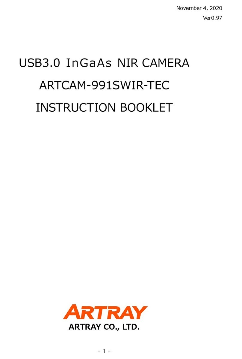 ARTRAY ARTCAM-991SWIR-TEC User manual