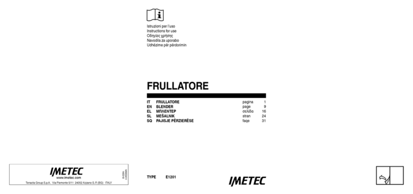 Imetec E1201 User manual