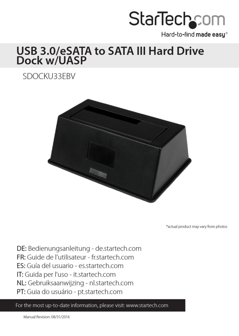 StarTech.com SDOCKU33EBV User manual