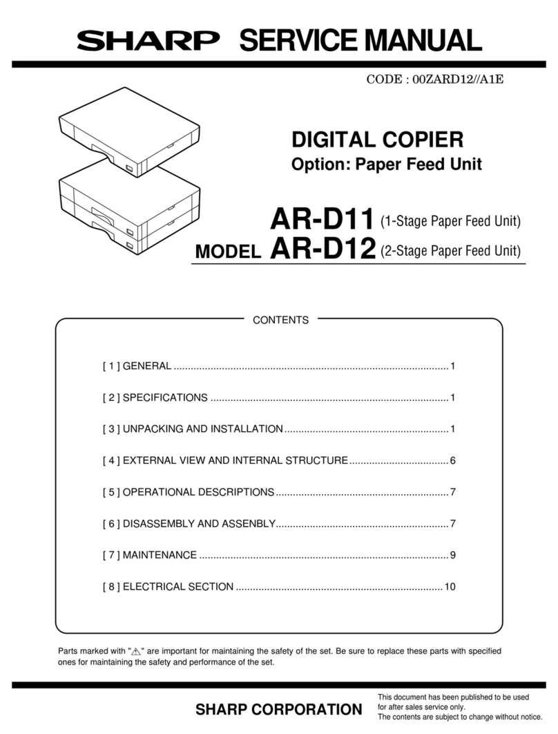 Sharp AR-D11 User manual